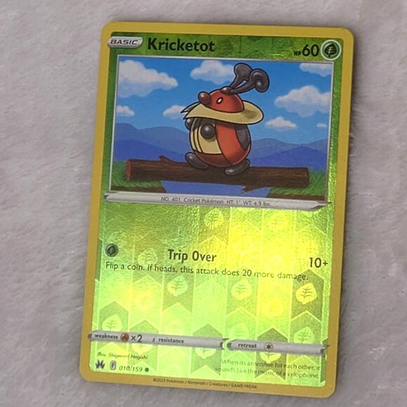 Pokemon Kricketot 010/159 Reverse Holo Crown Zenith 2023 - Picture 5 of 6